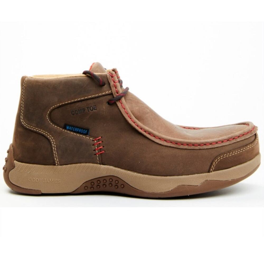 Cody James Men's Wallabee Moc Toe Work Shoes -Composite Toe/Waterproof Size 9.5D